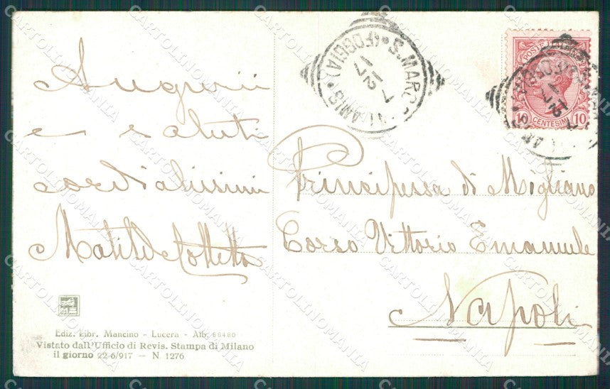 Foggia Lucera cartolina XB1276 – retro