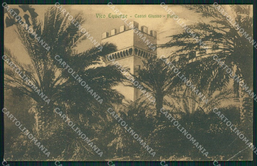 Napoli Vico Equense Castel Giusso PIEGHE cartolina XB1298 – fronte