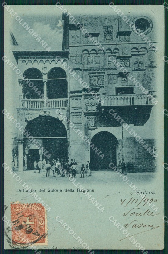 Padova Città Chiaro di Luna PIEGA cartolina XB1309 – fronte