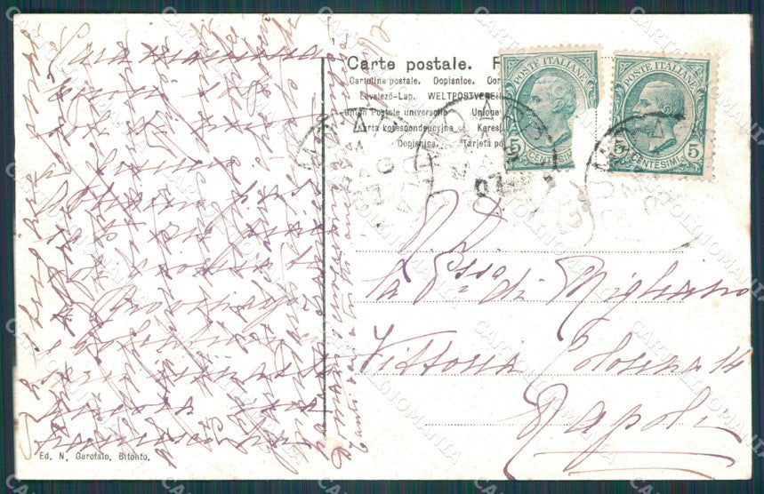 Bari Bitonto cartolina XB1327 – retro