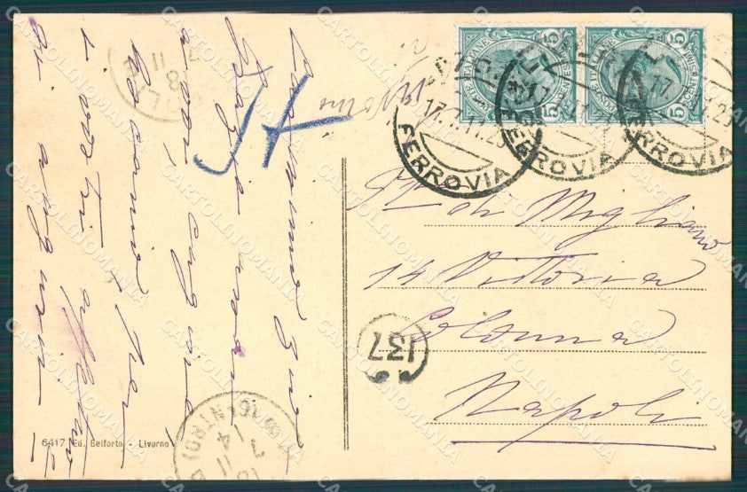 Livorno Ardenza cartolina XB1359 – retro