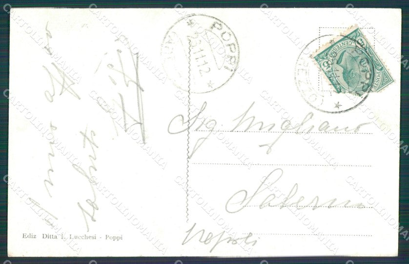 Arezzo Poppi cartolina XB1376 – retro