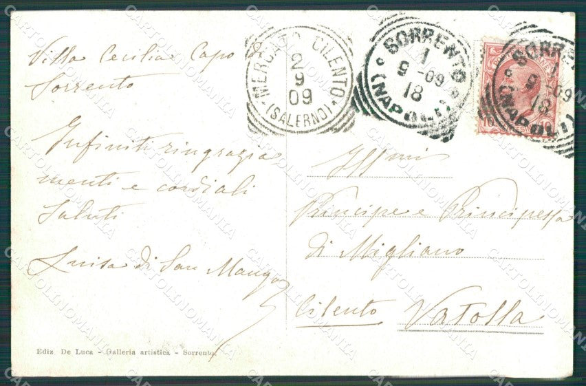 Napoli Sorrento Capo di cartolina XB1398 – retro