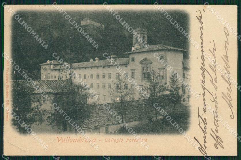 Firenze Reggello Vallombrosa Forestale RIPARATA cartolina XB1425 – fronte