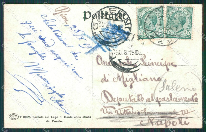 Trento Riva Lago di Garda cartolina XB1455 – retro
