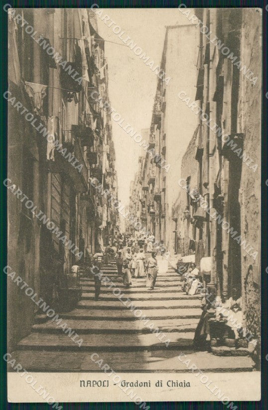 Napoli Città Gradoni di Chiaia cartolina XB1467 – fronte