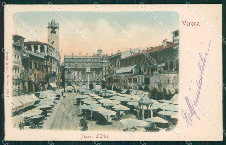 Verona Città Mercato cartolina XB1496 – fronte
