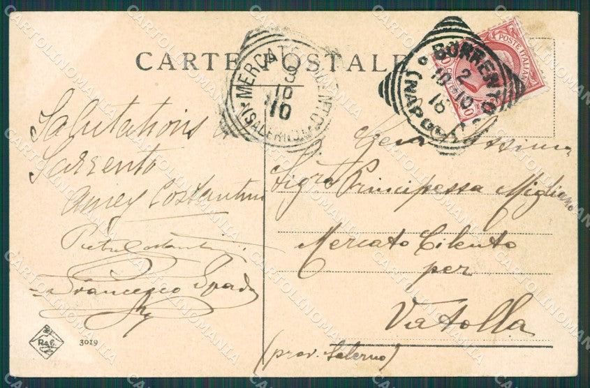 Napoli Sorrento Barche cartolina XB1499 – retro