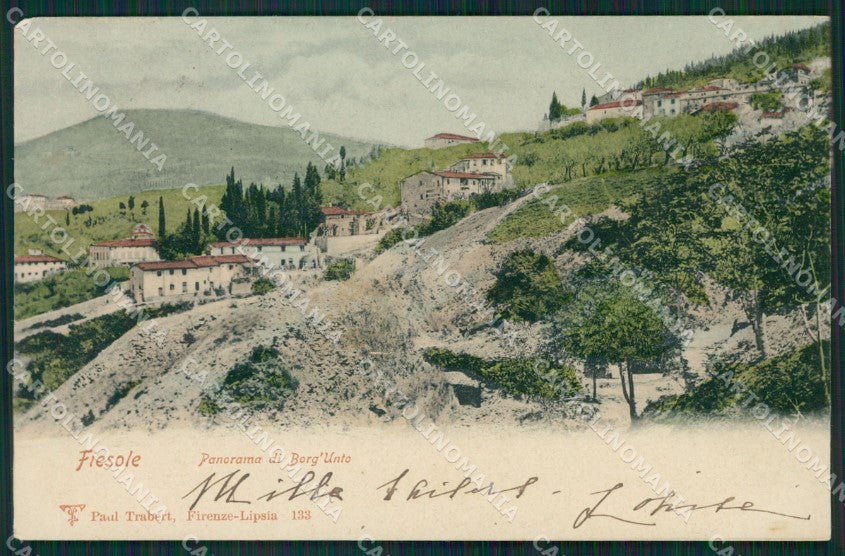 Firenze Fiesole Borg'Unto cartolina XB1505 – fronte