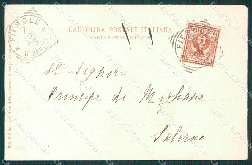Firenze Fiesole Borg'Unto cartolina XB1505 – retro