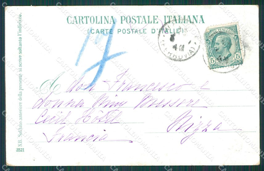 Salerno Cava de Tirreni cartolina XB1524 – retro