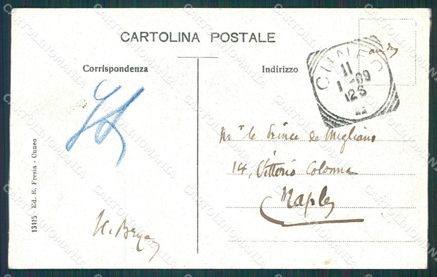 Cuneo Città cartolina XB1585 – retro
