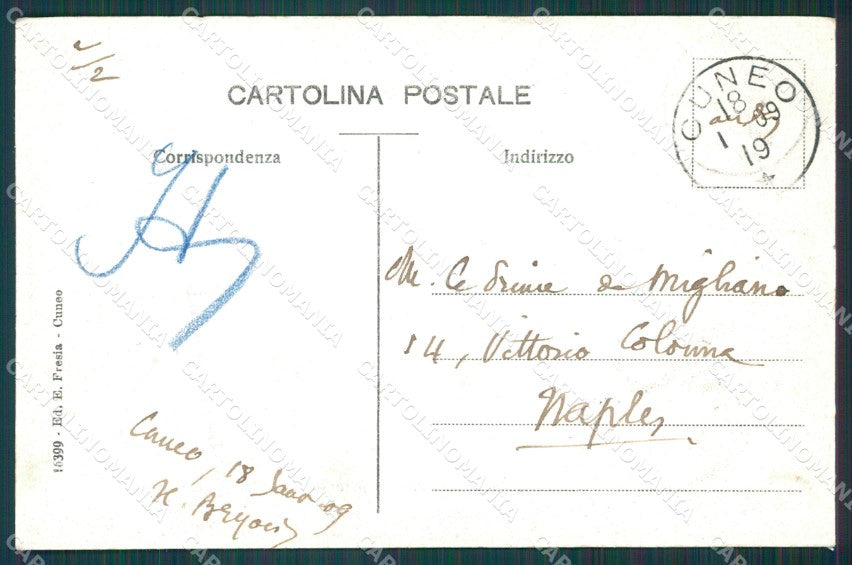 Cuneo Città cartolina XB1588 – retro