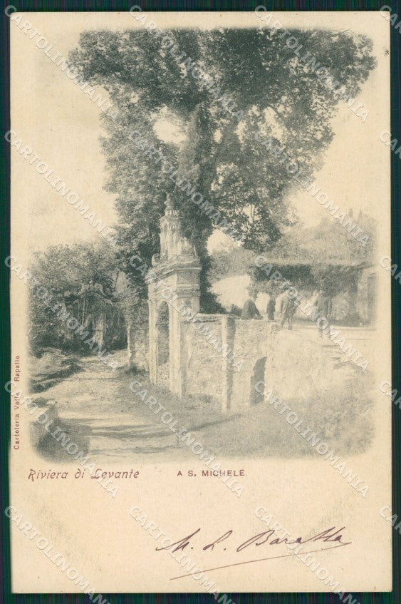 Genova Rapallo San Michele cartolina XB1594 – fronte