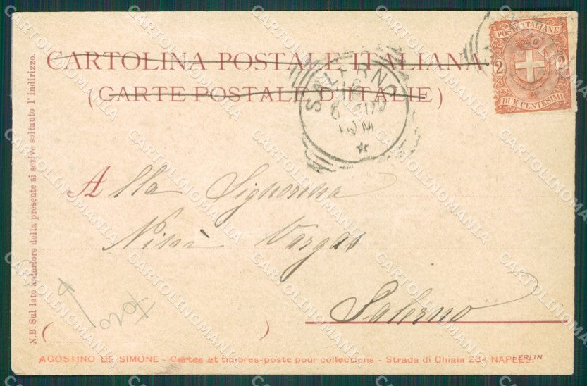 Napoli Bacoli Lago Fusaro FORO cartolina XB1605 – retro