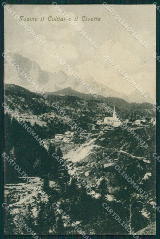 Sondrio Fusine Coldai Civetta cartolina XB1606 – fronte
