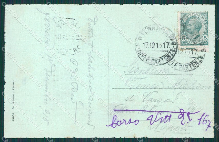 Ferrara Città cartolina XB1615 – retro