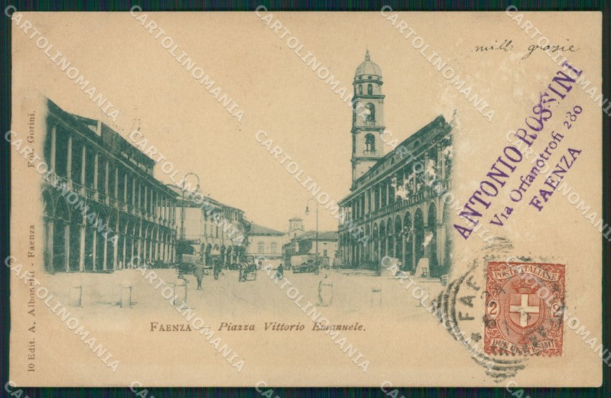 Ravenna Faenza ABRASA cartolina XB1616 – fronte