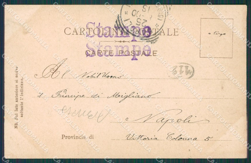 Ravenna Faenza ABRASA cartolina XB1616 – retro