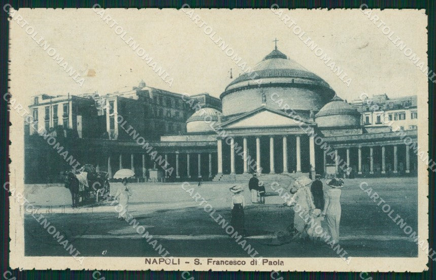 Napoli Città Carrozza cartolina XB1637 – fronte