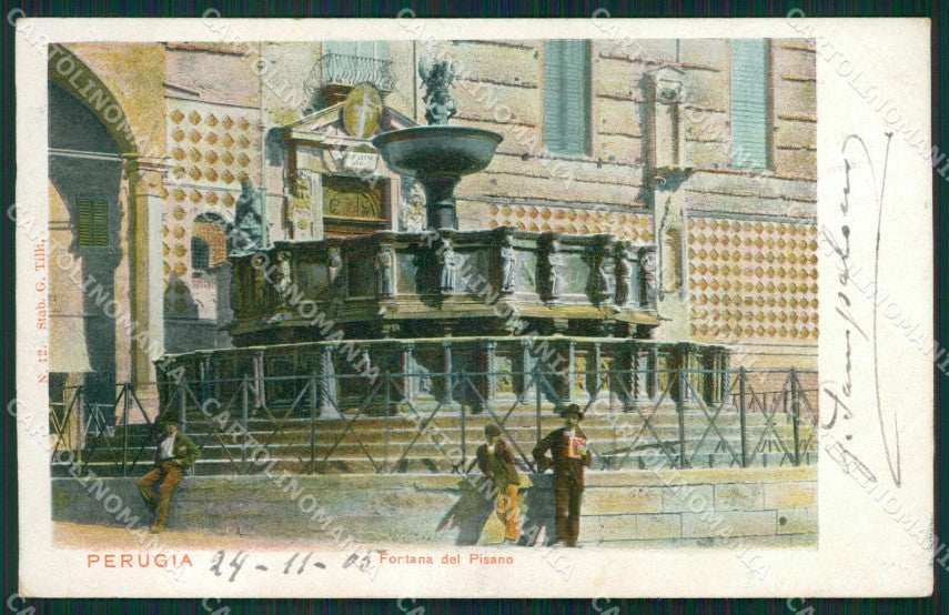 Perugia Città Fontana cartolina XB1668 – fronte
