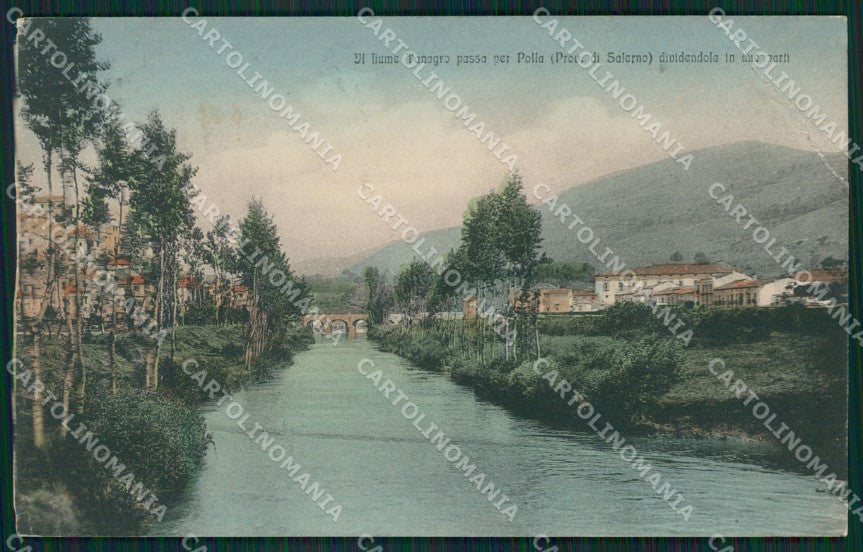 Salerno Polla PIEGA cartolina XB1682 – fronte
