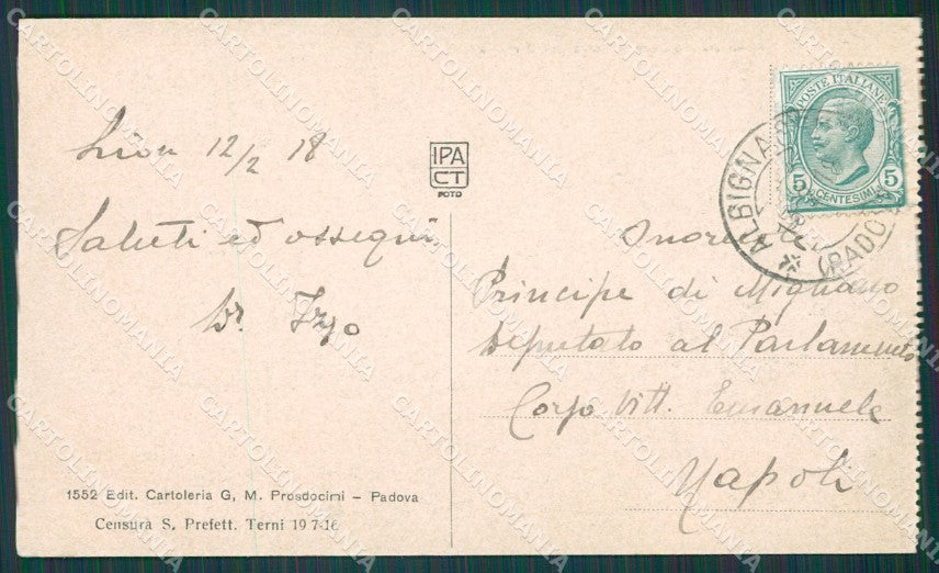 Padova Città cartolina XB1698 – retro