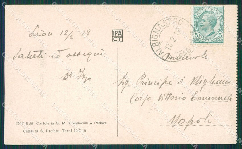 Padova Città Poste cartolina XB1700 – retro