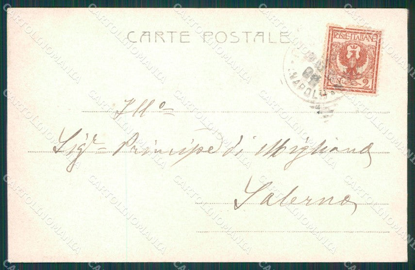 Napoli Ischia Isola di Alterocca 1810 cartolina XB1706 – retro