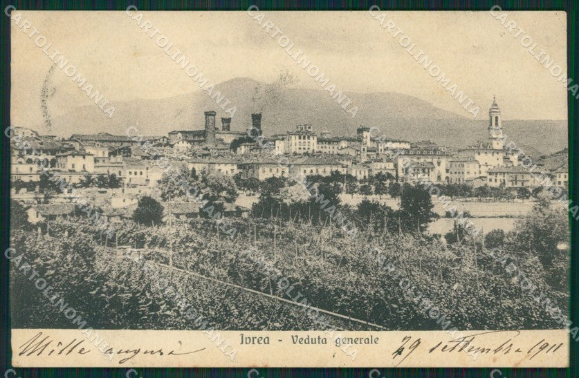 Torino Ivrea PIEGHINA cartolina XB1709 – fronte