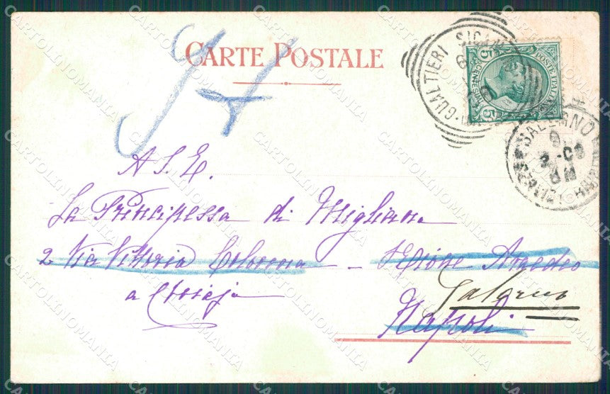 Messina Gualtieri Sicaminò cartolina XB1713 – retro