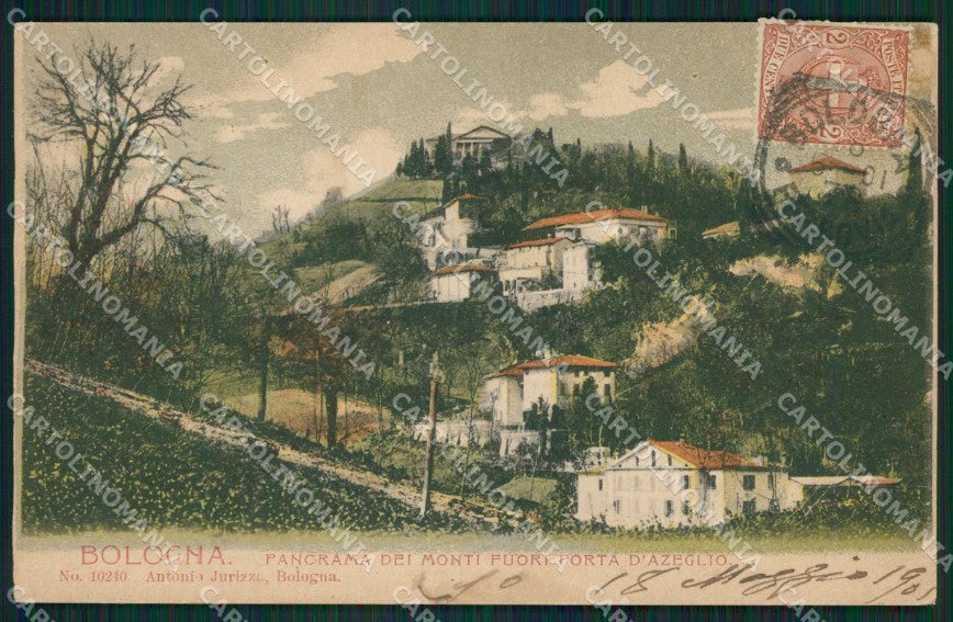 Bologna Monti Fuori Porta D'Azelio cartolina XB1733 – fronte