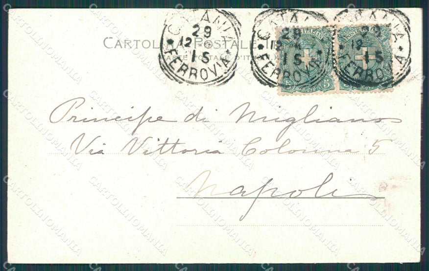 Catania Città Teatro cartolina XB1744 – retro