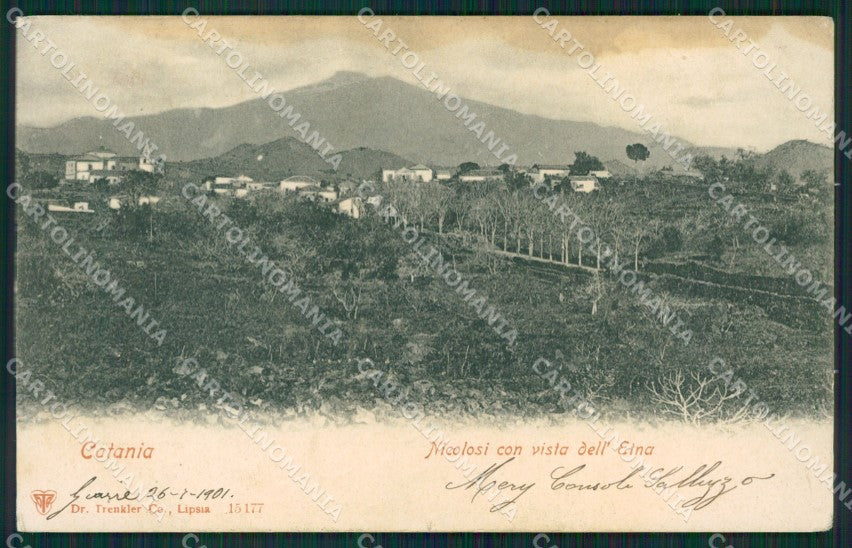 Catania Nicolosi Etna MACCHIA cartolina XB1746 – fronte