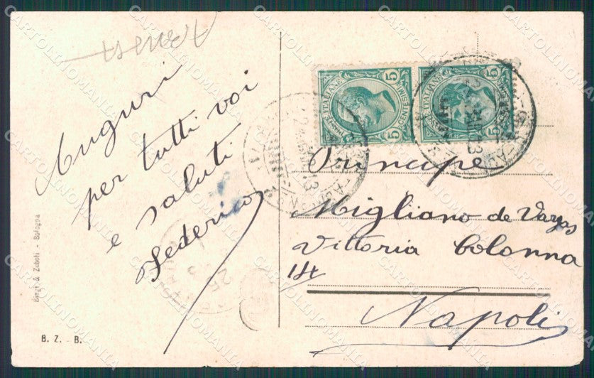 Bologna Città Carrozze ABRASA cartolina XB1764 – retro