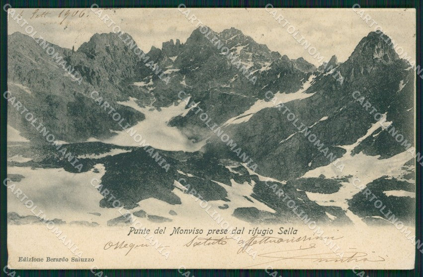 Cuneo Crissolo Rifugio Sella Monviso cartolina XB1765 – fronte