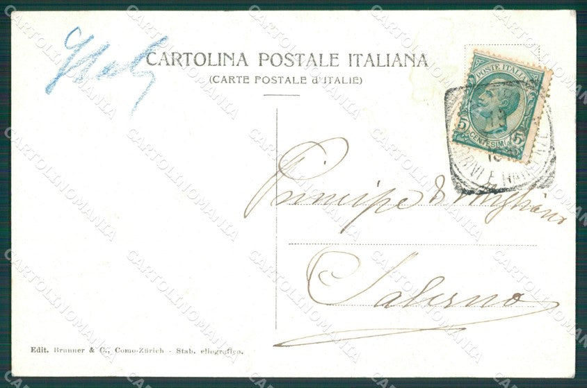 Salerno Amalfi Cavalli cartolina XB1778 – retro