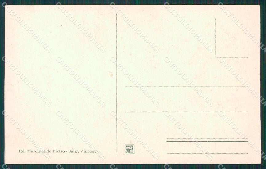Aosta Saint Vincent cartolina XB1787 – retro
