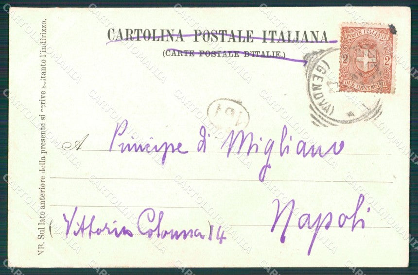 Genova Arenzano STRAPPINO cartolina XB1797 – retro