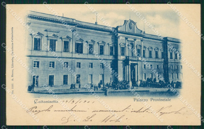 Caltanissetta Città Palazzo Provinciale cartolina XB1806 – fronte