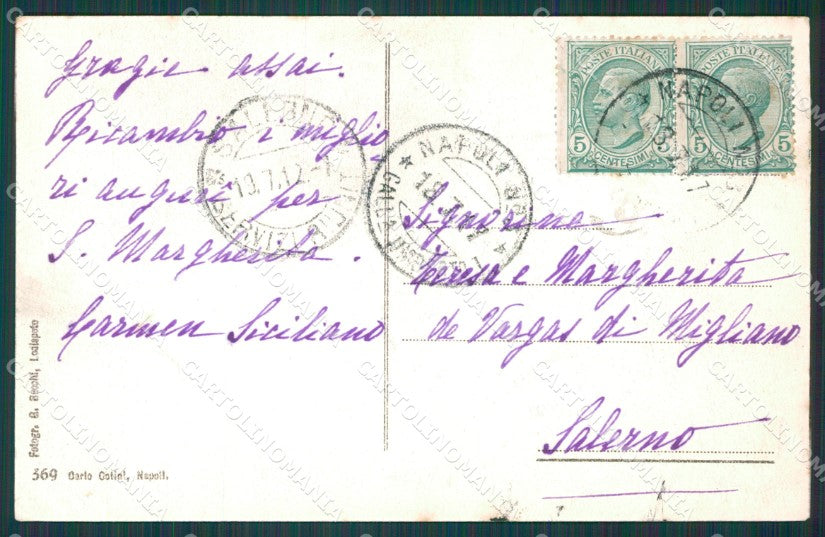 Napoli Città cartolina XB1811 – retro