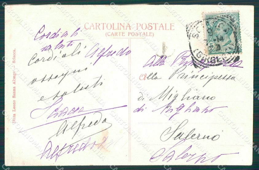 Agrigento Sciacca cartolina XB1815 – retro