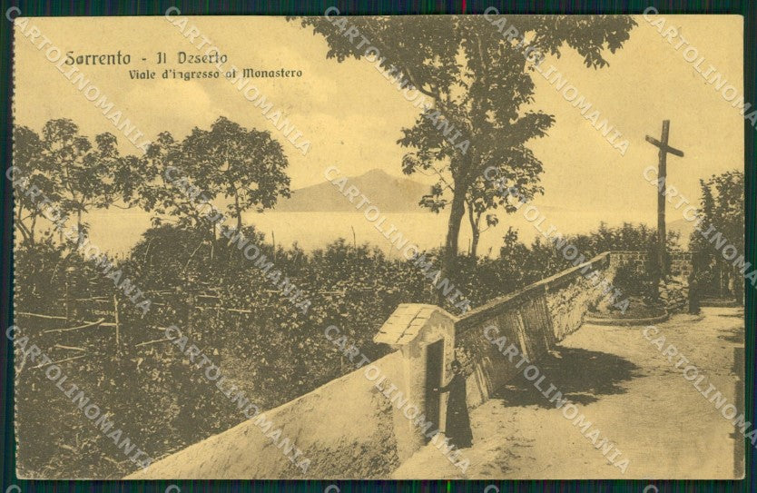 Napoli Sorrento Il Deserto Monastero cartolina XB1816 – fronte