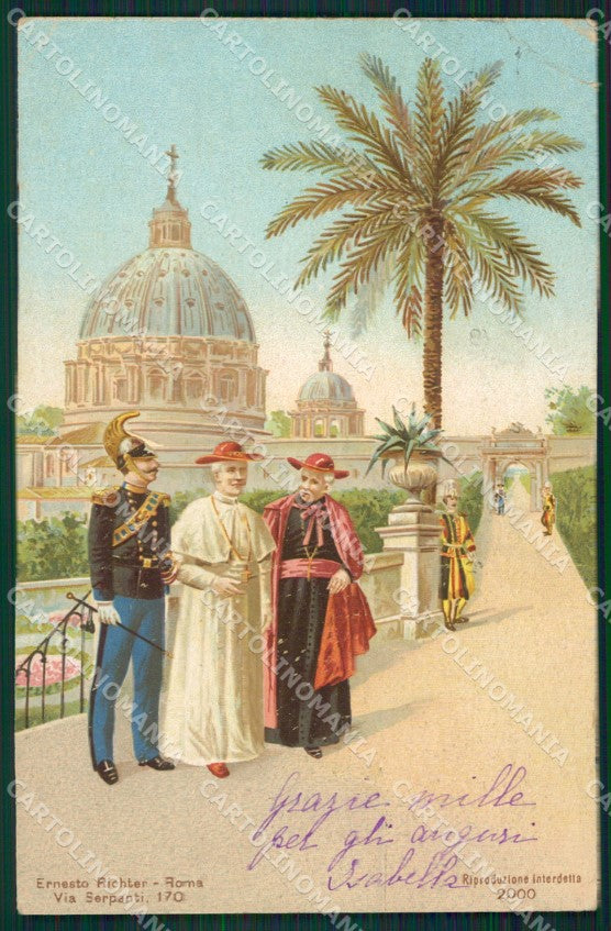 Roma Vaticano Papa PIEGHINA cartolina XB1832 – fronte