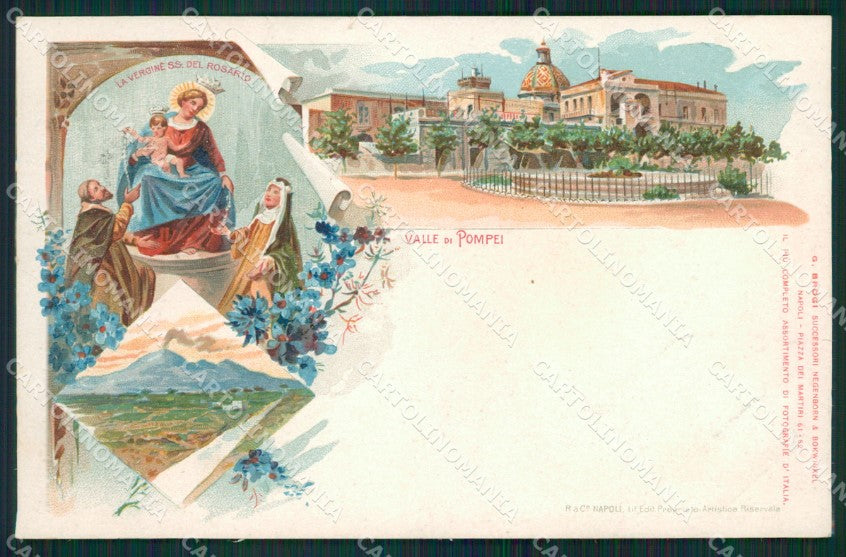 Napoli Pompei Valle di Gruss cartolina XB1844 – fronte