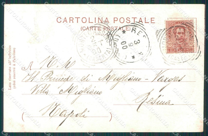 Frosinone Cassino Montecassino Saluti da cartolina XB1863 – retro