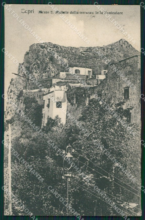 Napoli Capri San Michele Funicolare cartolina XB1866 – fronte