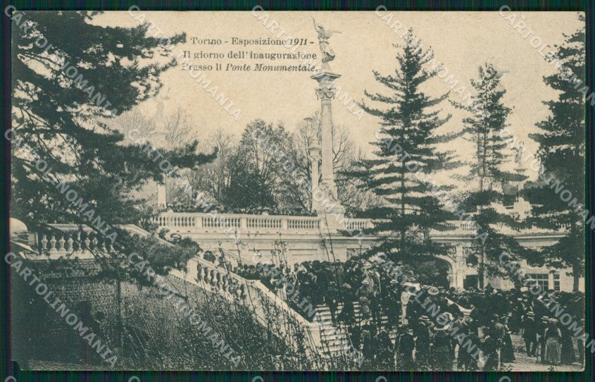 Torino Città Esposizione 1911 Inagurazione ANGOLINO STRAPPATO cartolina XB1879 – fronte