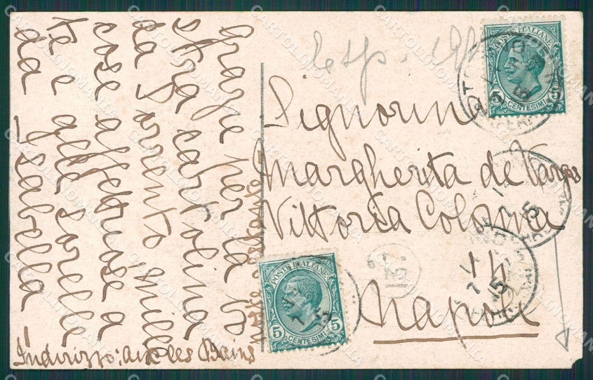 Torino Città Esposizione 1911 Inagurazione ANGOLINO STRAPPATO cartolina XB1879 – retro