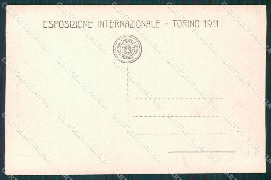 Torino Città Esposizione 1911 cartolina XB1884 – retro